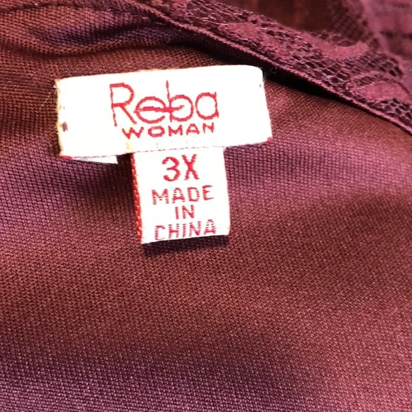 Reba Lace Midi Dress Sleeveless Embroidered Detail Burgundy - Picture 5 of 9